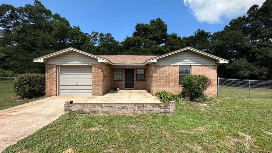 This beautiful brick built home has 3 bedrooms and 1 bathroom, which is centrally located between the bedrooms.  Right at 1000 square feet this is the perfect starter home. The house sits on .98 of an acre with old growth trees all around. Detached 2 car carport in the back yard along with 3 yard buildings that will convey with the home. The air handler internals were replaced in 2013, HVAC is from 3/21/02, new roof in 2021. The back yard is fenced with chain link. With the right person and some TLC it could be brought back to its full potential and beauty!