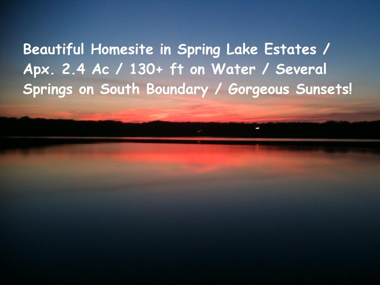 SPRING LAKE ESTATES - Land