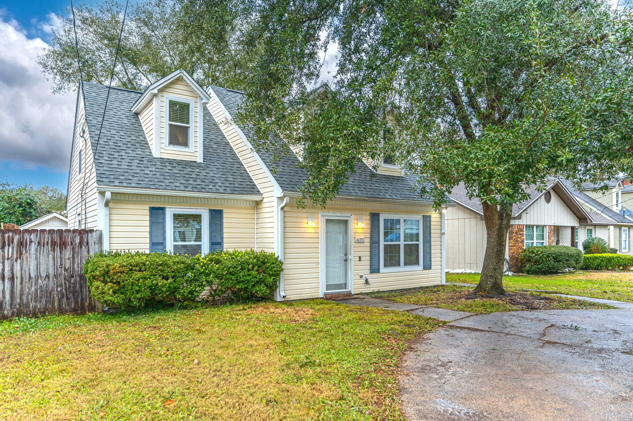 As you enter this adorable two-story home, you will that the interior has been freshly painted. To the right of the front door is the kitchen which boasts stainless steel appliances and plenty of cabinet space with room for a table. The main living area has a real wood brick fireplace and tile flooring. The master suite is spacious and has new LVP flooring installed. The master bath has an all-tile shower and granite counter tops. Upstairs are three generous sized bedrooms and an additional bathroom with a skylight.The roof is 4 years old and the A/C was replaced in 2017. The backyard has a privacy fence and shed with power ran to it. A wonderful home for first time homebuyers!
