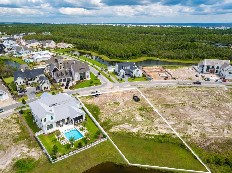 Situated within the gated community of Watersound Camp Creek, Lot 30 on Windsong Drive spans over half an acre and is bordered by water and wetlands, creating a peaceful and scenic setting. Ideally located next to Camp Creek Golf Club and Watersound Club amenities, this neighborhood is just a short distance from the beautiful 30A beaches and Watersound Town Center. An exclusive Watersound Club membership is included, offering access to a beach club, pools, golf, planned hotels, and other exceptional amenities. This spacious homesite provides the perfect opportunity to build your custom dream home, balancing convenience with tranquility.