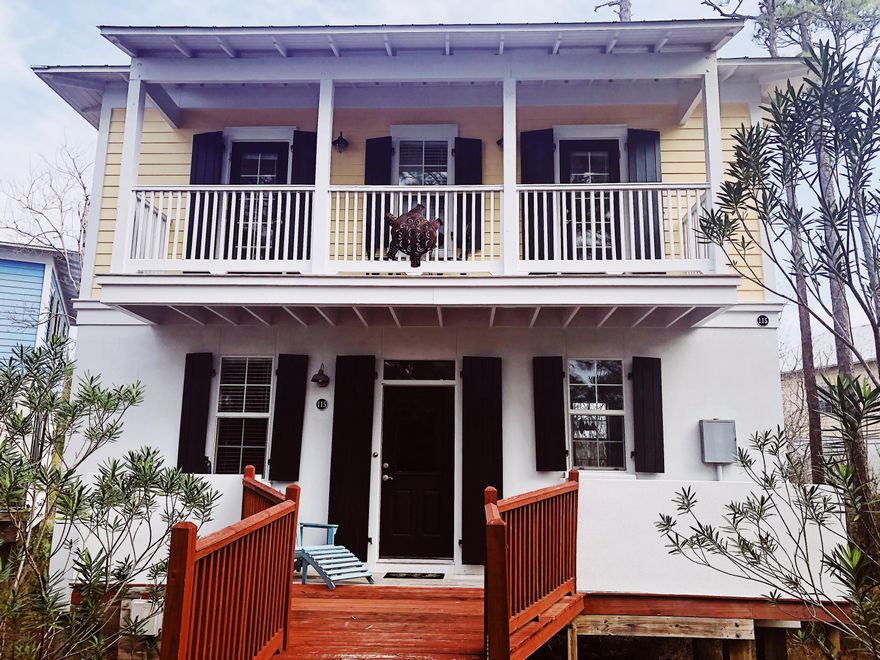 Don't miss out on the rare opportunity to own in The Bungalows at Seagrove just off 30A. This 2 bed, 2.5 bath home is well maintained and conveys all items in the home. Granite kitchen with new SS LG appliances, Electrolux full size stackable W/D, tile flooring downstairs and true hard woods on stairs and up beds. Newly painted exterior. This is a great second home or vacation rental. Walk to the beach, ride your bike to Seaside and enjoy all the local amenities like Cafe 30A, Angelina's, Cowgirl Kitchen and more. This won't last long. The boardwalk is scheduled to be replaced in January by the HOA.