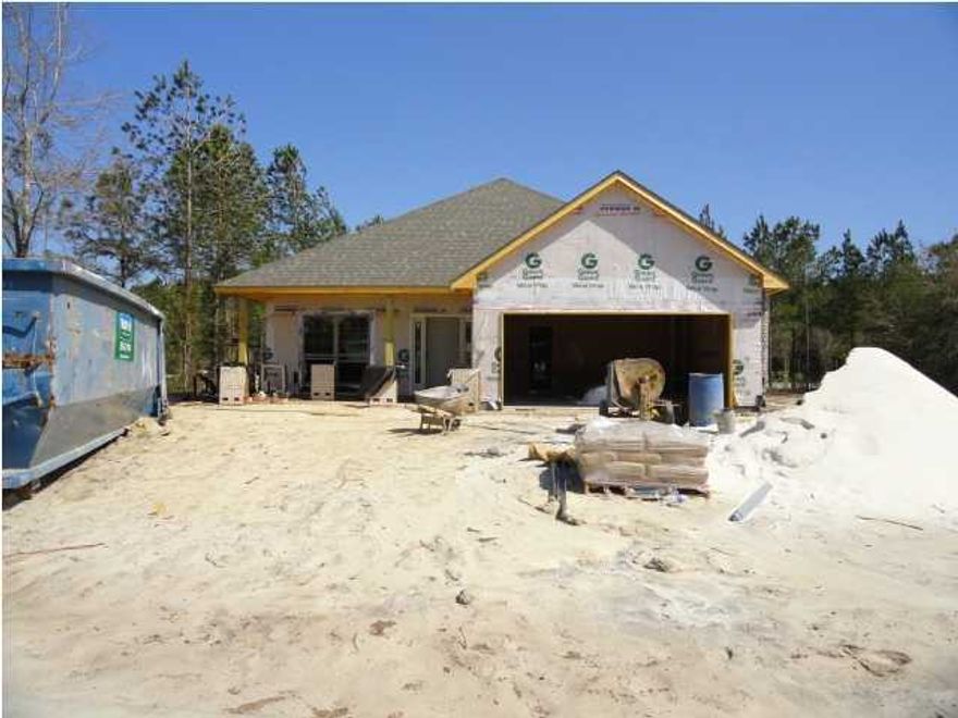 New Construction located in the Passages Neighborhood at Hammock Bay! This Home features a Front and a Covered Back Porch. Granite Counter tops in Kitchen and Baths, Kitchen Island with Granite. Upgraded Tile in Foyer and wet areas. Home comes with a Double Front Entry Garage on corner Home Site. Low maintenance 3 sided Full Brick with Front Hardi Exterior Accents and Board and Batten decorative Shutter. 9' ceilings, GE Stainless Appliances, Irrigation System with well. HOA dues include Basic Cable each month. With HOA includes Amenities and Mandatory Basic Cable
