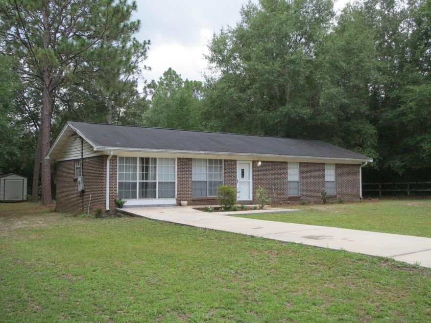 SHORT SALE  PRICE REDUCED! Are you the next Chip & Joanna looking for a cute fixer-upper? Enjoy single-story living in this 3 bedroom brick home on a level 1/3 acre. It's nestled among mature trees in a quiet neighborhood. Features include plenty of natural light, large kitchen with extra cabinet space, garden tub, upgraded fixtures and Hunter ceiling fans, extra large laundry/storage room, and shed. Enjoy quiet time in the private back yard. The yard is low maintenance and has new landscaping in front. If you're looking for a great home with 'good bones', this is it! Convenient to Hwy 90, downtown, Eglin AFB, and Duke Field. SHORT SALE.