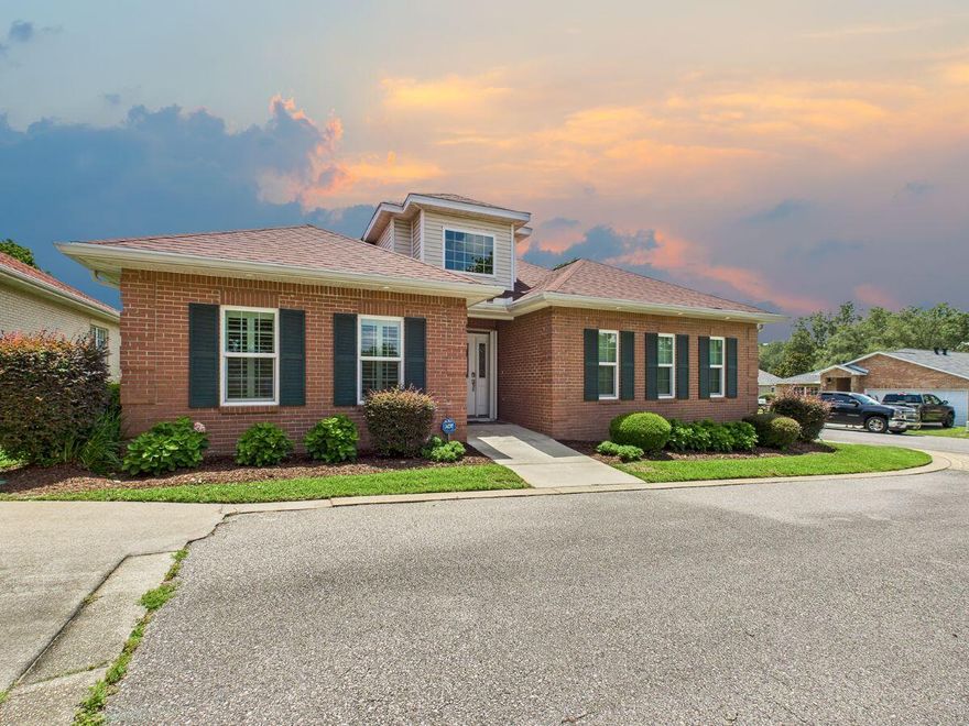 Looking for a low-maintenance residence with minimal yard upkeep? Look no further! This property in a prime Bluewater Bay location within Magnolia Plantation fits the bill. Constructed by McDorman Construction in Mediterranean Village, this all-brick home boasts 3 bedrooms, 2 bathrooms, and a 2-car garage. Inside, you'll find a bright and airy atmosphere with an open floor plan, complemented by porcelain tile flooring in the living room, dining area, and kitchen--no carpet in sight. The kitchen features quartz countertops, a gas range, and a stylish tile backsplash. Updates include a BRAND NEW roof March 2025, new high-impact windows in 2016, new appliances in 2016, hot water heater replaced in November 2015, and HVAC replaced in July of 2016.