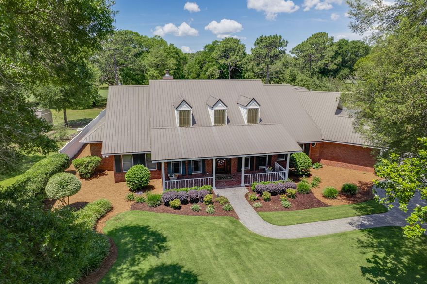 **Stunning Home on Rocky Bayou Golf Course - Your Private Oasis Awaits!**Welcome to 1129 Forest Road, a spectacular residence nestled on the serene landscape of the Rocky Bayou Golf Course, offering unparalleled luxury and comfort. This magnificent 3-bedroom, 3.5-bathroom house boasts over 4,000 sq. ft. of heated and cooled space designed for both relaxation and entertainment. Step into your dream home through the elegantly designed entrance with custom cut glass wood Entry doors and be captivated by the airy, sunlit spaces created by Anderson windows and doors throughout. The Formal living area features a Coffered Celing and floor to ceiling windows, gas fireplace, providing warmth and ambiance for cozy evenings spent with family and friends. **Gourmet Kitchen & Dining:**
The heart of this home is undoubtedly the gourmet kitchen, equipped with Kitchen Aid appliances, a Sub Zero refrigerator, 5 Burner gas cooktop, dual ovens, and Wet Bar with ice maker. Perfect for entertaining, the kitchen flows seamlessly into the formal dining room, where gourmet meals can be enjoyed. 

**Outdoor Paradise:**
Step outside to your private outdoor oasis, complete with a heated pool and luxurious jacuzzi, perfect for unwinding after a long day. Host unforgettable summer barbecues using the built-in outdoor gas grill, and enjoy the convenience of an irrigation system on well to keep your landscaping lush and inviting. 

**Unmatched Comfort & Security:**
This home is designed with comfort in mind, featuring a 5-zone HVAC system by TRANE to ensure a perfect climate year-round. With additional perks like a tankless water heater, a whole house water filter, and a transferable termite bond, you can enjoy peace of mind in your new sanctuary. 




**Additional Features:**
"	10k Gas Generator
"	45 Solar Panels-American Made in Georgia
"	House/Lot located on Rocky Bayou Golf Course (#7)
"	Heated Pool with Jacuzzi
"	Bar w/Ice Maker and Wine Cooler(holds 220 bottles+)
"	Metal Roof
"	Anderson Windows and Doors
"	3 Car Garage
"	Heated and Cooled Storage room in Attic
"	5 Zone HVAC(TRANE)
"	Security System with 4 Cameras
"	Kitchen Aid Appliances plus Sub Zero Refrigerator
"	Tankless Water Heater
"	Dual Ovens
"	Two Gas Fireplaces
"	3M Coating on Windows
"	Pool Table-Custom 
"	Large Primary Closet
"	Underground Safe
"	Built-in Outdoor Gas Grill
"	Irrigation System on Well
"	Whole House Water Filter
"	Six Ft. Closet in Garage
"	Jacuzzi Bath Tub in Master
"	Termite Bond Transferrable
"	Carpet Concession with Acceptable Offer
"	New Pool Fence with 10 yr Warranty
"	Brick Paver Driveway, Sidewalks & Patio




- A spacious primary suite offers a large walk-in closet, Fireplace and a luxurious jacuzzi bath, creating a true retreat within your home. 
- The attic includes a heated and cooled storage room, providing ample space for your belongings.
- Entertain effortlessly with a custom pool table and Wet Bar with Ice Maker Wine Cooler that accommodates over 220 bottles of wine.
- The property is complete with a new pool fence that comes with a 10-year warranty, ensuring safety for your family and guests.
-Close Proximity to Publix/Wal-Mart Shopping.
-Open view to Holes 6 &7 on RBCC golf course

**Extras Galore:**
With a 3-car garage equipped with a 6 ft. closet for additional storage, a metal roof for durability, 45 solar panels for energy efficiency, and a comprehensive security system with four cameras, this home combines luxury living with practicality.

Don't miss the opportunity to own this incredible property that offers not only a home but a lifestyle. Schedule your private tour today and experience firsthand the grandeur and comfort of 1129 Forest Road, where every detail has been perfectly crafted for you! 

**Your dream home awaits - act now!**
