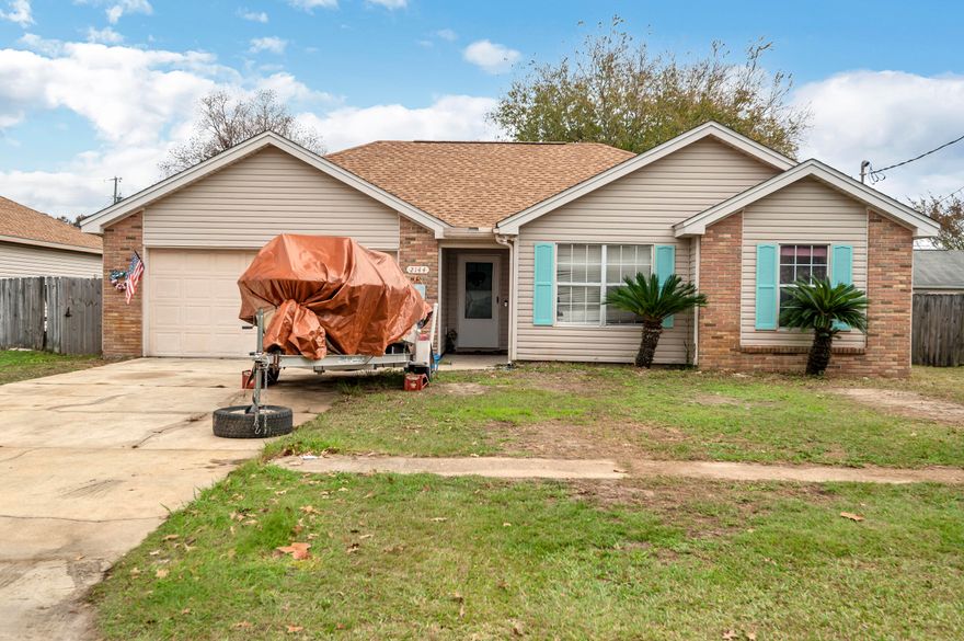 **BACK ON THE MARKET - BUYER FINANCING FELL THROUGH** PERFECT starter home or first investment property for long term rental only 9 miles from Hurlburt Field and only 4 miles to Navarre Beach! New roof, new paint, new flooring - come 'n' get it! Agents: please read the comments