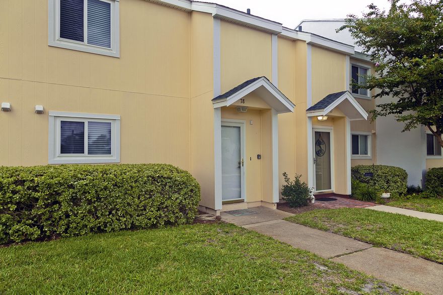 This is a great Florida style townhome on the gulf side of the complex. Steps to beautiful white sand beaches, heated pool and tennis courts. This condo has been completely remodeled with tile downstairs, bamboo wood floors upstairs. New granite countertops in the kitchen along with a new backsplash and new paint, granite countertop in the half bath, new king bed in the master bedroom, new bunk beds with trundle in one of the guest rooms, updated furnishings in the living & dining rooms.
