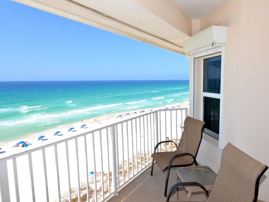 The TOP NOTCH accommodations of this four bedroom, four bath PENTHOUSE condo along with the fabulous gulf front views make it totally irresistible! A must see, the unit is located in a gated complex in the heart of Crystal Beach. The condo features an open floor plan allowing the living room, dining room, & kitchen to flow seamlessly together spilling over onto the spacious balcony. There are three bedrooms downstairs & one bedroom up all have their own private bath with the master sporting a beautifully updated luxury bath. There is enough room for all of your family & friends plus plenty of closet & storage space. Bonus features include high ceilings with skylights providing extra light to the living area, a nice laundry room with full-size washer & dryer, & even a small workshop/