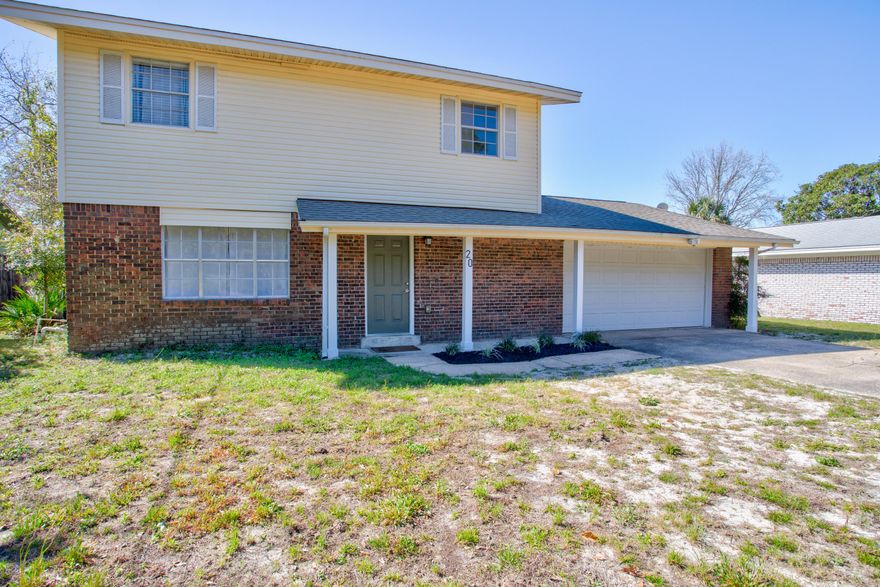 Seller credit assistance of $10,000 to Buyer & assumable 2.25% Interest Rate is offered for anyone interested!Beautiful two-story home featuring 3 bedrooms, 2.5 bathrooms, and 2,028 sq. ft. of living space. This home includes a spacious two-car garage and a newly renovated kitchen with modern finishes. Perfect for comfortable living with ample space for entertaining! Conveniently located minutes away from surrounding Air Force installations (Eglin AFB 15-20 / Hurlburt Field 5-10). Outside features a spacious backyard, an ideal setting for entertaining guests and hosting gatherings!