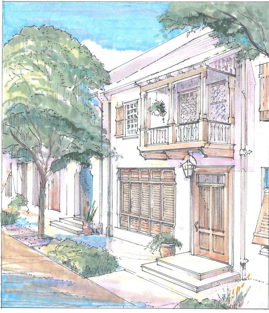 The newest home offering of Somerset Homes, north of Town Center near Caliza Pool & Restaurant on Arboleda Park with its grove of live oak trees. Designed by Architect T. S. Adams, the home features 3 bedrooms, 3 -1/2 baths, with bunkroom and two-car garage with a spacious courtyard and fountain. Buyers have the opportunity to make their personal interior finish selections for the home.