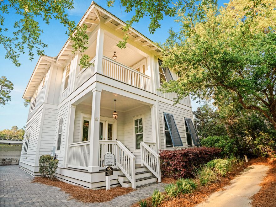 Situated on a peaceful cul-de-sac in the desirable Greenway Park neighborhood of Seagrove Beach, this stunning home is surrounded by picturesque oak trees, offering both privacy and natural beauty. Boasting 4 generously sized bedrooms, 3.5 bathrooms, and 2,412 square feet of meticulously designed living space, this residence is crafted with masterful construction and attention to detail. Offered fully furnished with custom pieces, this home is ready for immediate enjoyment. Located just moments from Seagrove's newest beach access at Eastern Lake Road and the exciting Greenway Station, where some of 30A's most popular dining and shopping options are found, this home is perfectly positioned for a lifestyle of ease and convenience. Inside, you'll find hardwood floors, custom cabinetry, quartz countertops, a gas range, and luxurious tiled bathrooms with frameless glass shower doors. The downstairs Master Suite includes a King bed, while the upstairs Master Suite offers a second King bed. Additional bedrooms feature one with bunk beds and another with a full bed. The home is finished with hardwood and tile flooring, and a durable metal roof, ensuring lasting quality. Outdoor spaces include covered balconies and porches, perfect for relaxation or entertaining, and an outdoor shower to rinse off after those family beach days. The home is just steps away from the community pool.

Designed for effortless entertaining, the open-concept living space flows seamlessly to the outdoor summer kitchen, featuring a new grill, outdoor fans, chandelier, wet bar, and cozy fire pit. The home includes two Master Suites, soaring ceilings, abundant natural light, and elegant designer lighting throughout. Whether you're looking for a family home, vacation retreat, or investment property, this residence offers unmatched versatility. The neighborhood also provides a resort-style community pool, a gazebo, and walking trails for your enjoyment.

