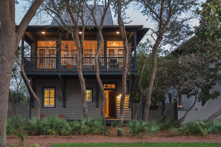 An original Rosemary Beach cottage! Located south of Scenic Route 30-A, this home offers 3 bedrooms, 4 baths, plus bunk-beds. An 'inverted' home offers 2nd floor views from the living room, kitchen and dining area. Four porches, two facing a 'pocket park' to the north, two facing south. Room to add your own Carriage House and pool. Sold mostly furnished, this home is a jewel. ***Buyer is responsible for personally verifying details about this property. Any information contained in this listing is believed to be accurate but is not guaranteed.***