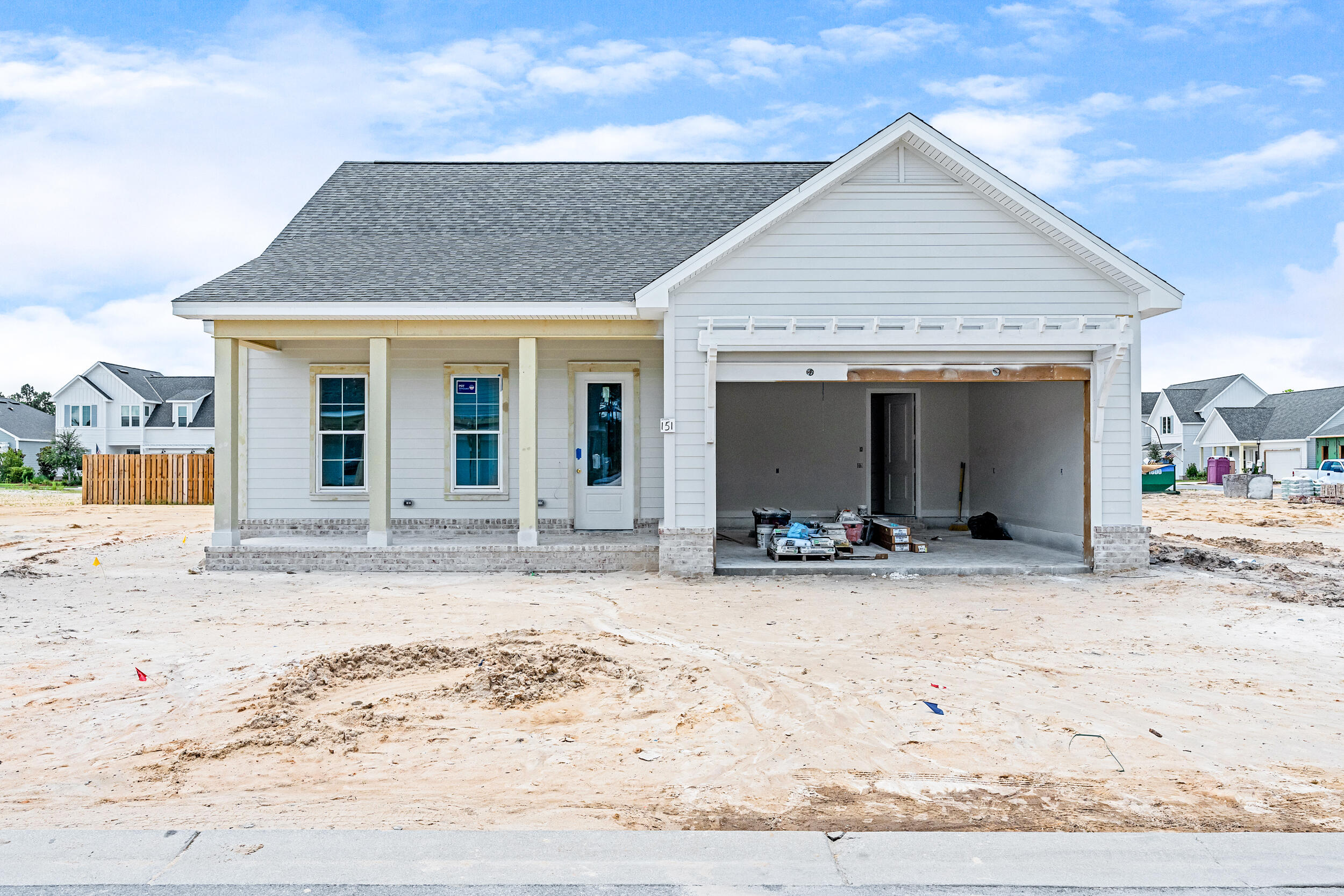 The Bella plan, a favorite from Huff Homes, has 3 bedrooms, 2 bathrooms, and a 2 car garage, offers exceptional single-level living. Step inside to find an open-concept layout boasting 10' ceilings, elegant 8' raised panel doors, and luxury vinyl plank flooring throughout. The chef-inspired kitchen shines with quartz countertops, stainless steel appliances, a convenient gas package, a tankless water heater, a sleek vent hood, and a microwave drawer perfectly positioned in the island. Enjoy meals or morning coffee overlooking your private fenced backyard from the rear screened porch. Every detail is designed for style and functionality - schedule a visit to experience Watersound Origins living! Longleaf Park is conveniently located closer to the front of the community with easy access to the Watersound Town Center with the largest Publix in the area, a farmers market, restaurants, and more!
**Please note: this Bella plan has an alternate elevation with a Shed Roof.