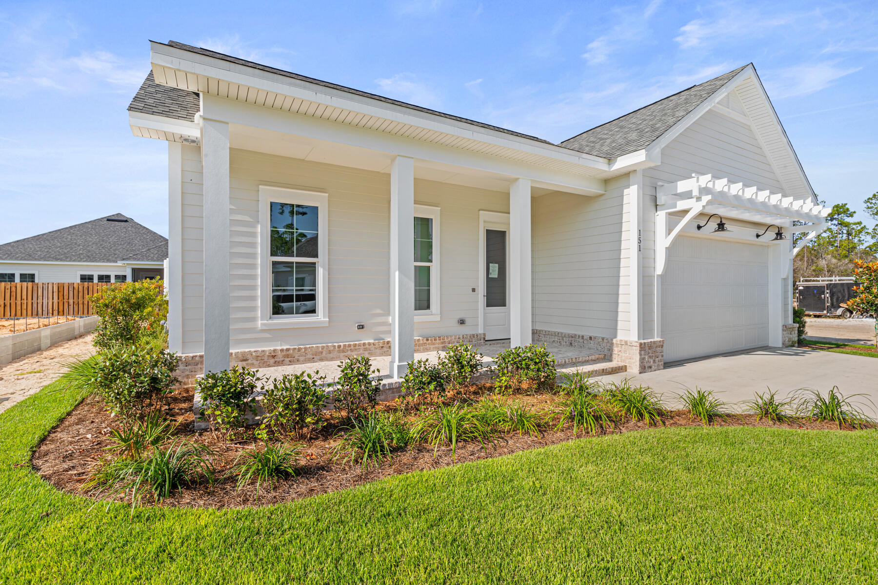 Move-In Ready!! The Bella plan, a favorite from Huff Homes, has 3 bedrooms, 2 bathrooms, and a 2 car garage, offers exceptional single-level living. Step inside to find an open-concept layout boasting 10' ceilings, elegant 8' raised panel doors, and luxury vinyl plank flooring throughout. The chef-inspired kitchen shines with quartz countertops, stainless steel appliances, a convenient gas package, a tankless water heater, a sleek vent hood, and a microwave drawer perfectly positioned in the island. Enjoy meals or morning coffee overlooking your private fenced backyard from the rear screened porch. Every detail is designed for style and functionality - schedule a visit to experience Watersound Origins living! Longleaf Park is conveniently located closer to the front of the community with easy access to the Watersound Town Center with the largest Publix in the area, a farmers market, restaurants, and more!
**Please note: this Bella plan has an alternate elevation with a Shed Roof.