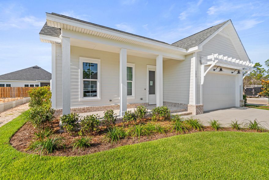 Move-In Ready!! The Bella plan, a favorite from Huff Homes, has 3 bedrooms, 2 bathrooms, and a 2 car garage, offers exceptional single-level living. Step inside to find an open-concept layout boasting 10' ceilings, elegant 8' raised panel doors, and luxury vinyl plank flooring throughout. The chef-inspired kitchen shines with quartz countertops, stainless steel appliances, a convenient gas package, a tankless water heater, a sleek vent hood, and a microwave drawer perfectly positioned in the island. Enjoy meals or morning coffee overlooking your private fenced backyard from the rear screened porch. Every detail is designed for style and functionality - schedule a visit to experience Watersound Origins living! Longleaf Park is conveniently located closer to the front of the community with easy access to the Watersound Town Center with the largest Publix in the area, a farmers market, restaurants, and more!

**Please note: this Bella plan has an alternate elevation with a Shed Roof.