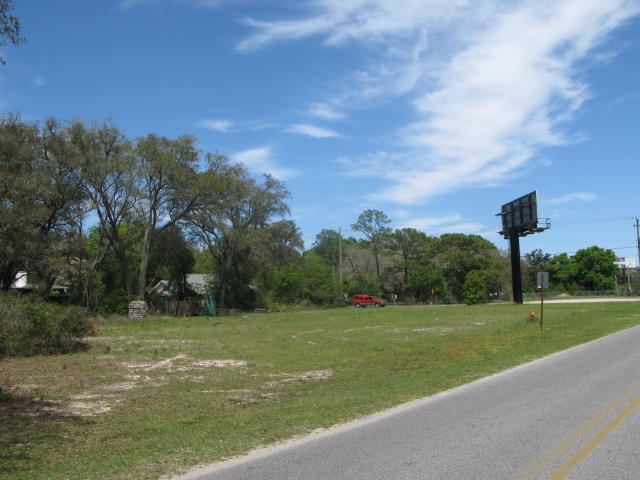 nice level lot, mostly cleared with a few large trees.