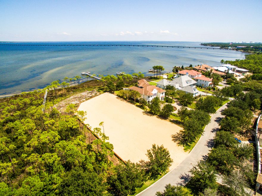 ***RARE FIND*** Exceptional, Bay Front-Estate Lot with unobstructed, panoramic views of the Choctawhatchee Bay and the Mid-Bay Bridge. This masterfully prepared home-site is NOW ready for your amazing new waterfront home. All the lengthy, hard work costing approximately $300,000 has been done by the Seller, such as obtaining DEP and other governmental approvals, engineering as well as constructing the extensive retaining walls and required fill-dirt needed to accommodate almost any size home with incredible views. This tremendous 2.6 (plus) acre lot is one of the Largest Bay Front home-sites along the Emerald Coast with approximately 223 feet on the Choctawhatchee Bay, in the EXCLUSIVE Gated Neighborhood of WATERFORD@ KELLY PLANTATION. There are only 17 Estate Lots in this Prestigious