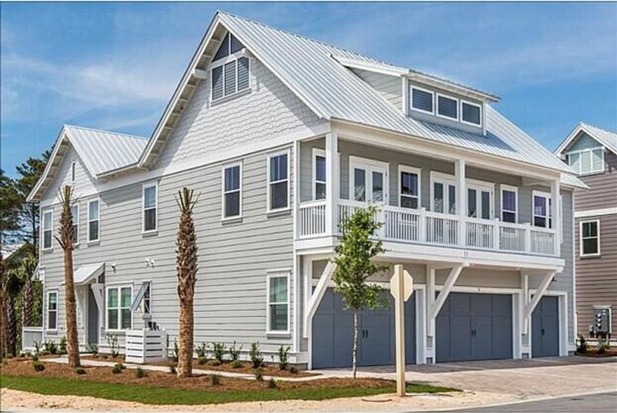 The SUPERB LOCATION of this pristine unit is in the sought after PROMINENCE community and is steps away from the resort style swimming pool and the HUB. This highly desirable location makes this unit the one to ''not let get away'' and has produced over $65K in gross rentals so far this year. You will fall in love with this 30A coastal chic unit. The 3 bedroom, 2.5 bath designer townhome is turn key, rental ready and is beautifully decorated with cool coastal colors. The kitchen features stainless appliances, granite countertops, and a large pantry. The open and light living and dining area steps out onto a relaxing patio area which is steps from the pool. This is a superb location in Prominence!