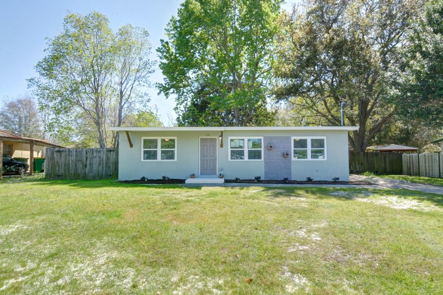 2018 COMPLETE RENOVATION!! New wiring, New plumbing, New roof with upgraded Hurrican clips for Full Wind Mit Credits , New Double Pane Windows, New insulation, New flooring to include floating laminate floors throughout and carpet in the bedrooms, new drywall, doors, trim, fixtures, bathrooms, Brand New Kitchen with white shaker cabinets & granite counter tops, stainless steel stove, microwave & dishwasher! Exterior features include a large 1/3 acre lot, fenced in back yard, open patio & lanai. Plenty of room for a large yard building or garage, and enough space to make an RV or Boat pad. Location is convenient to the Beaches, Shopping, Hurlburt Field & more!