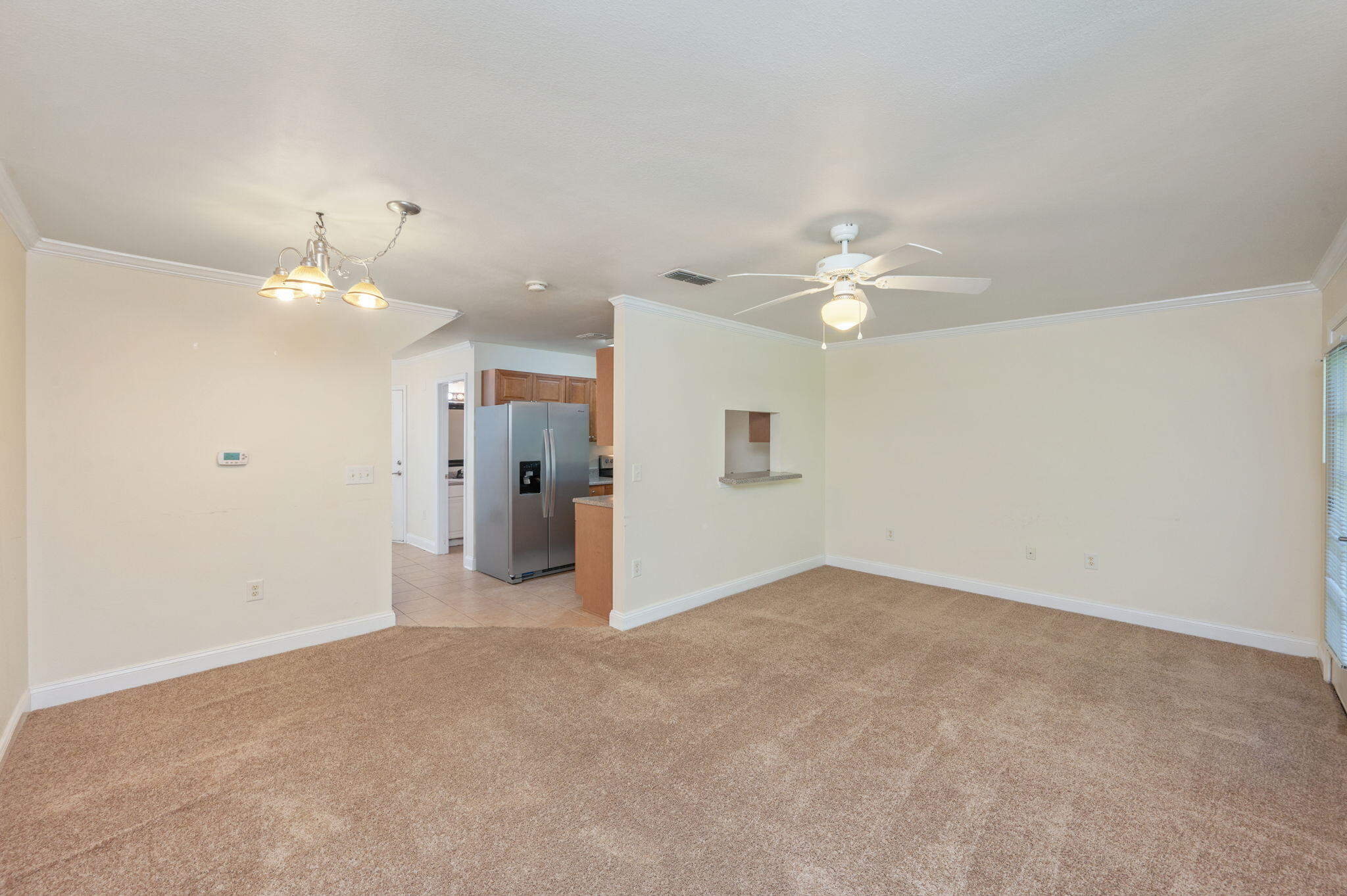 This pet-friendly rental offers comfort and convenience! This two-story property features 2 bedrooms upstairs, each with its own full bathroom--perfect for added privacy or a roommate setup. The spacious living room provides an inviting space for both relaxing and entertaining, while the kitchen is equipped with like-new stainless steel appliances for a modern touch.Enjoy the ease of yard work included in the rent, giving you more time to enjoy your home without the hassle of outdoor maintenance. With its functional layout and desirable features, this property is ready to welcome its next tenant.