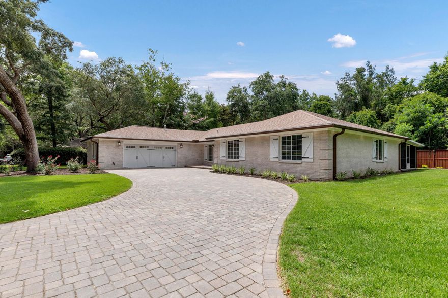 3 bed, 2 bath, 2,403 sq. ft. home offers the rare blend of lifestyle, space, & future potential--situated on one of Bluewater Bay's largest cul-de-sac lots. Extensively updated from 2019-2024 with hurricane-impact windows, new roof, Trane HVAC and ducting, copper wiring, spray foam insulation, & a hurricane-rated garage door. Inside features quartzite countertops, solid maple cabinetry, vaulted ceilings, & a luxurious master suite with whirlpool tub & dual shower heads. Enjoy a Florida room, screened porch, paver driveway, & fresh landscaping with irrigation. County Zoning will allow a pool, pool house, garage apartment, and more (buyer to verify). Bluewater Bay amenities include marina access, waterfront dining, pools, golf, tennis, & pickleball