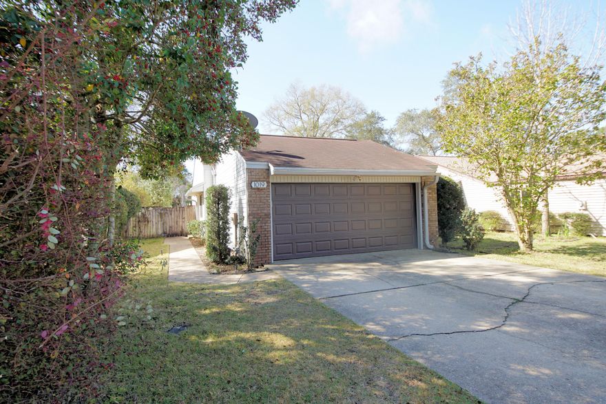 Investors- this is the one for you,, tenants in place until March 2026. Welcome to this well-maintained home in the Cedar Ridge neighborhood. The open floor plan offers a comfortable living room, dining area, and galley-style kitchen featuring a natural gas range, granite countertops, and ample cabinet space. Bamboo laminate flooring flows throughout the home, creating a warm and cohesive look.Additional highlights include a two-car garage and a whole house generator.  Enjoy the fenced backyard with a sprinkler system.  Conveniently located near Eglin AFB, Hurlburt Field, Duke Field, and Northwest Florida State College, This home combines comfort and convenience in one great package.Roof replaced 2023.