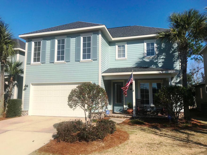 Wonderfully-kept home on PREMIUM exterior lot in Church St Village! This floor plan holds 2294 SQ FT, (3)BDRMS, (2) BONUS ROOMS, 2.5 BTHs & TWO-Car Garage! This spacious open floor plan immediately captures your attention w/a large Living area & the beautiful Island Kitchen. The versatile 1st floor bonus room is adjacent to dining area & perfect for a play room or office. Hardwood flooring accentuate entire 1st flr w/hardwood stair treads to match. All bdrms are upstairs along w/2nd BONUS room. Master Suite boasts extras tray ceiling, separate garden tub w/TV & a make-up vanity. (2) New AC units, laundry chute & PLANTATION SHUTTERS finish the house nicely! A lovely pergola & travertine patio highlight backyard & HOA maintains all lawn service, pool, playground, exercise rm & dog park!