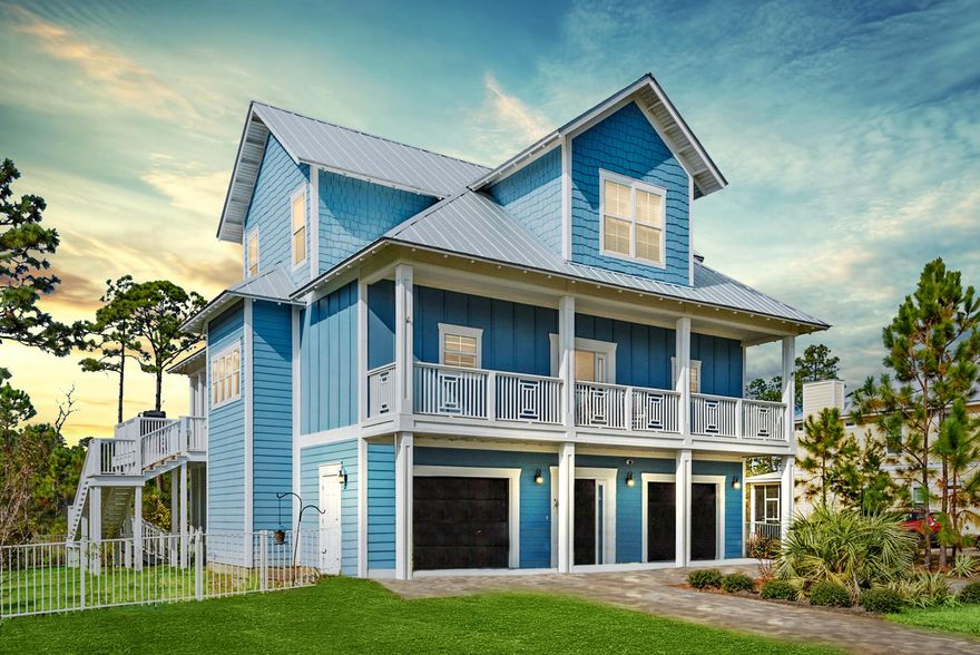 This beautiful 6 bedroom, 4 -1/2 bathroom home located in the gated community of Cypress Breeze Plantation is just one mile from the renowned sights and views of Scenic 30A, and Santa Rosa Beach. The community, free from stylistic restrictions, is vivacious and unique, and contains the truly spectacular Cypress Breeze Lagoon community pool. Well built and is only three years old. You will enjoy four porches, with plenty of room for entertaining. The first floor has tile with the second and third floor having solid pine floors. There are two hot water heaters, impact doors and windows. Quartz countertops throughout the home and custom blinds throughout. The large fenced yard has plenty of room for a pool.