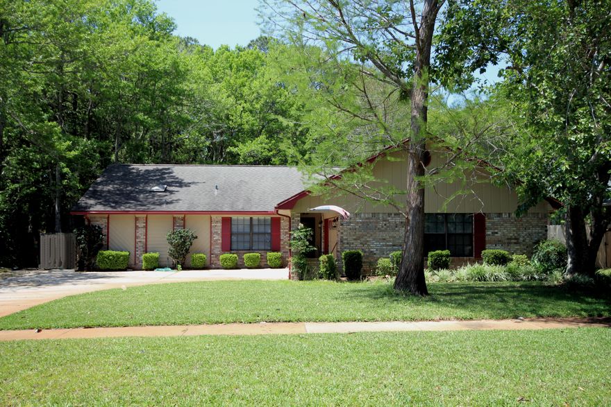 Completely Renovated 4 Bed, 3 Bath Modernized Mary Esther Courtyard Layout with 2 Master Suites.Greeting all your guests upon entry is a stately, refurbished brick fireplace. The tile entry way of the living room gives way to wood floors and an open floor plan leading to a dining room and updated kitchen. Quartz countertops and breakfast bar surround your modern kitchen and accent the colors of the wood-plank tile floor. A stainless-steel farmer sink, soft close cabinets, stainless-steel Kenmore Elite appliances, and bar area with a wine cooler complete this modern dream kitchen. New doors, sills, baseboards, closets, outlets, lights, and main electrical panel.