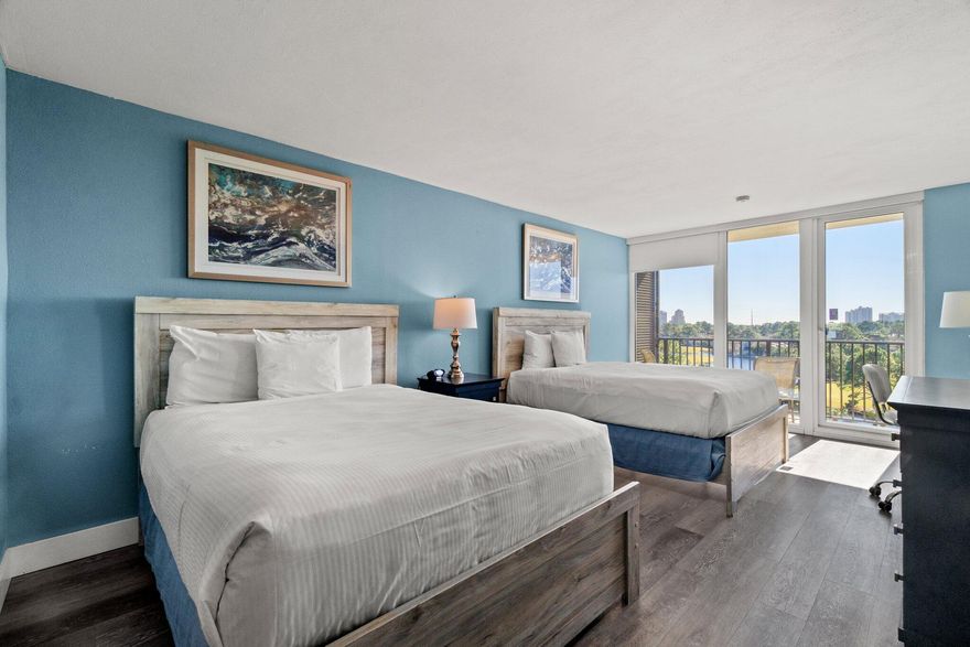 Over $34k in rental income for 2021! Fabulous Sandestin resort views from this 6th floor studio in Bayside. Recently updated LVP flooring, HVAC, furniture and paint! Located near the Links Golf Course, Linkside Conference Center, Sunset Bay Cafe, and Sandestin Fitness Center. You will have easy access to the onsite tram that will take you to the beach and the Village of Baytowne Wharf to enjoy restaurants, shopping and entertainment. All utilities are paid via the quarterly Association Fees.