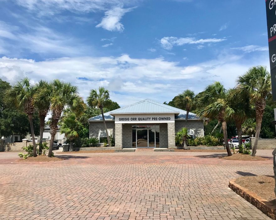 Destin is growing and thriving. Priced well below current appraisal this property was previously used as car dealership and is ready for another successful dealer or other retail service. This building is 2,496 of total area with 1,660 in office/showroom and about 800 sq ft of shop space. Consisting of showroom, reception area, multiple offices, ample storage, full bathroom, drive in service bay with overhead door, and large concrete parking area surrounding the building. Located in the heart of Destin near various retail stores and restaurants. Come be part of Destin's Town Center Community Redevelopment Area.