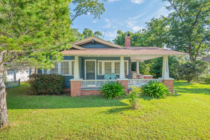 This charming 1949 home beautifully blends history with comfort. Featuring 3 bedrooms and 2 bathrooms, this property is being offered fully furnished, complete with antiques and timeless pieces of furniture. Currently used as a successful short-term rental, it is perfectly staged and already proven to generate strong income through Airbnb. The kitchen is a true standout with its 1930's Detroit Jewel gas stove, while both bathrooms feature classic claw foot tubs. A heated and cooled Florida room offers year-round enjoyment, and you'll love relaxing on the spacious front and back porches. Situated on a large, beautifully landscaped lot inside city limits, this home offers convenience, character, and endless possibilities -- whether as a personal residence or a continued investment.
