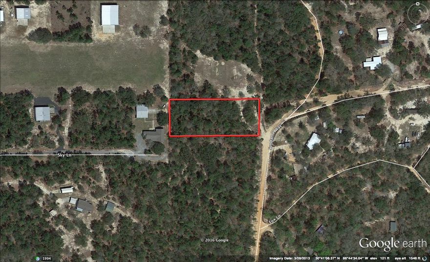 Vacant land with Power available ! Bring you house plans today! Grass Airfield ,I-10 and River near by!