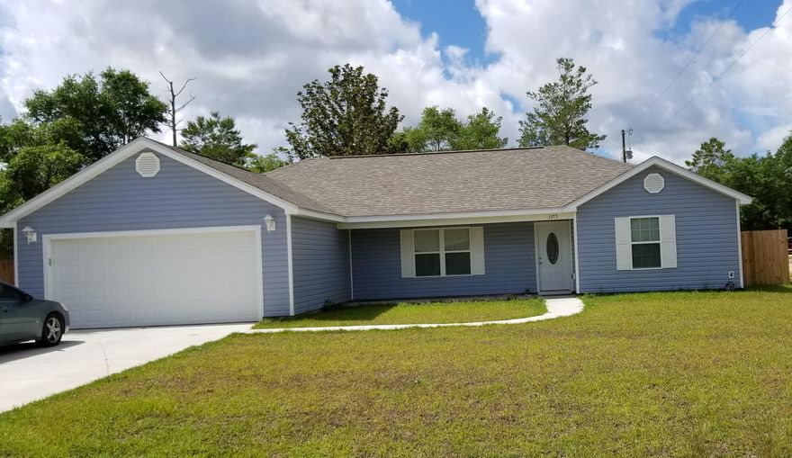 Pre-Construction opportunity! Just minutes from charming downtown Defuniak Springs, this 1500 square foot home features vaulted ceilings and a split open floor plan with the large master suite separated from the other bedrooms by the living area. This home will feature Pergo Max laminate wood flooring in the common areas, tiled wet areas, and carpeted bedrooms. Stainless steel kitchen appliances come standard. Buyers will be able to pick finishes to truly make this beautiful home their own.