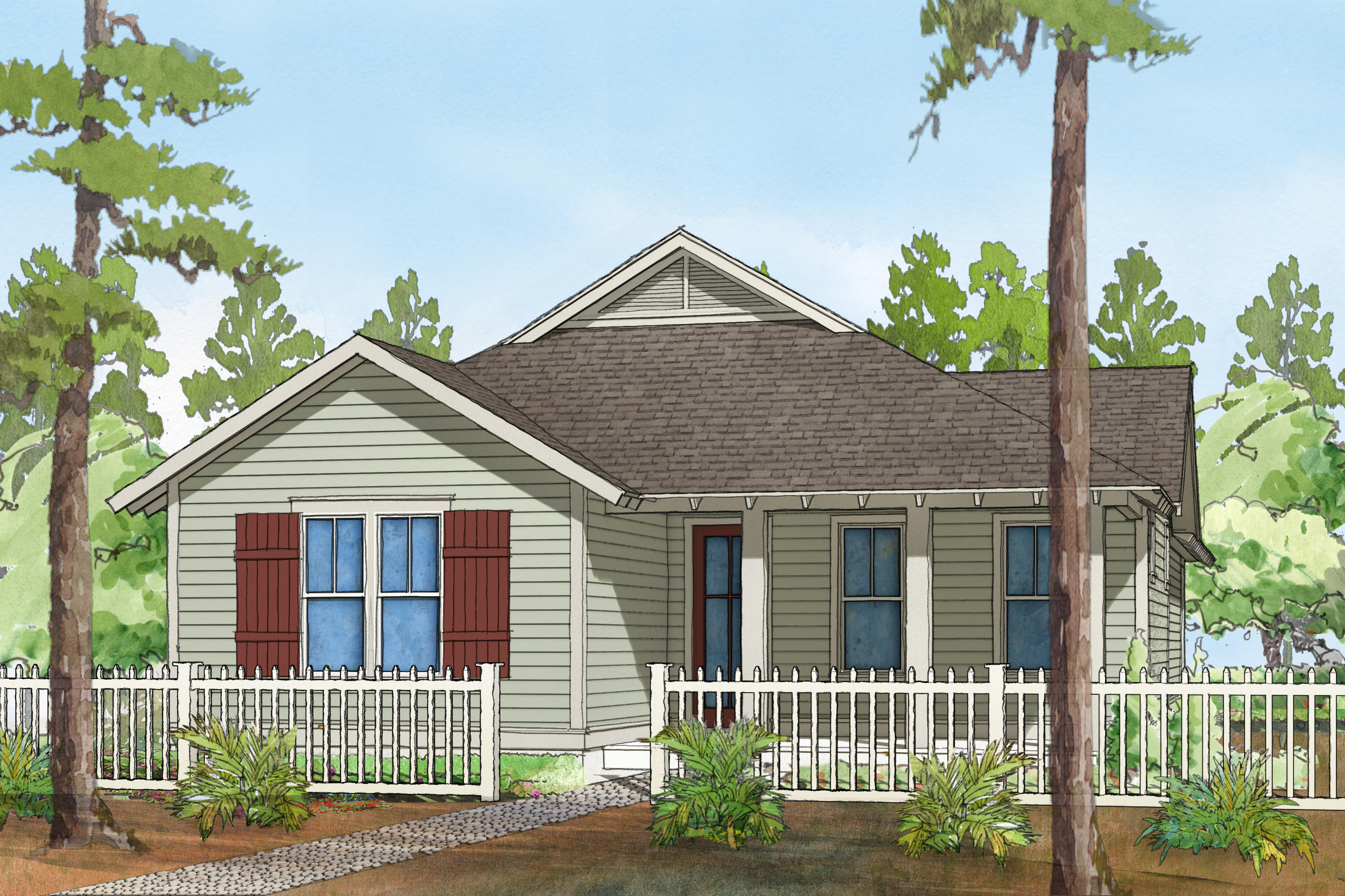 Our popular Bayberry plan includes Medallion wood flooring in living areas, Quartz counter tops throughout, under counter lighting in kitchen (LED) and stub for gas grill with a poured pad for your grill. The Watersound Origins community is a wonderful neighborhood full of amenities including the Village Commons pool & fitness center, miles of nature trails, dock access to Lake Powell, unlimited golf and much more! Also, ask the on-site sales team about the Joe Club offerings exclusive to new Watersound Origins owners! Estimated completion date March 2018
