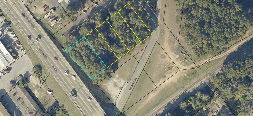 This property is 5 lots being sold as one unit totaling .86 acres. It is just off of Hwy 85 below the overpass. Property is visible from the hwy 85. Great commercial potential. Property adjoins City of Crestview property.