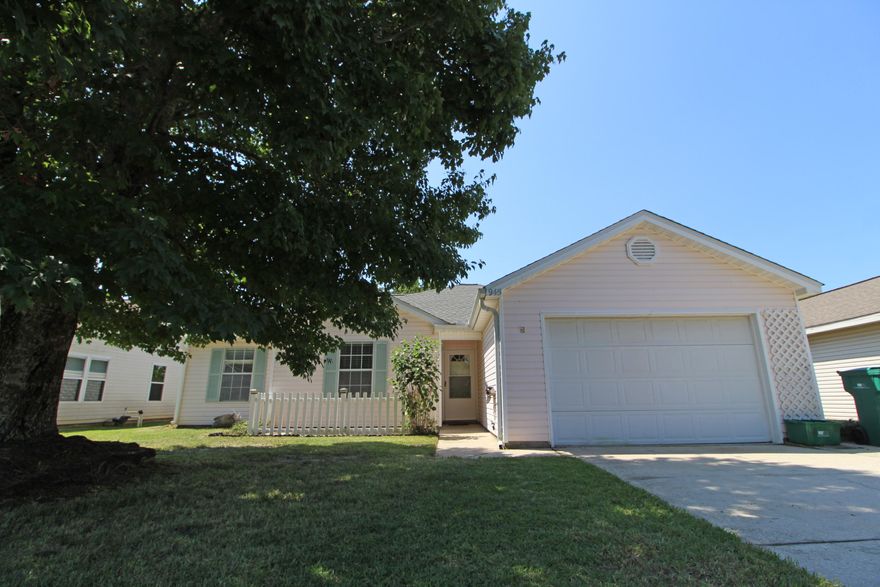 Location, Location, Location! Why rent when you can buy? Nice home nestled in a quiet neighborhood at the end of a cul-de-sac in the heart of Fort Walton Beach. Spacious living area with wide oak plank flooring throughout. The kitchen has black and white tiled flooring and matching tile back splash. Nice dining area placed in a bay window overlooking the backyard. Master bedroom has a walk-in closet. Master bath has a large vanity with a bowl sink and tile flooring. Also two additional bedrooms and a full bath. Backyard has an open patio for grilling out and is fully fenced for pets. Two car garage too! Close to shopping, schools, banking, Wal Mart and Lowe's and Hurlburt AFB and Eglin AFB. Call today to take a look inside.