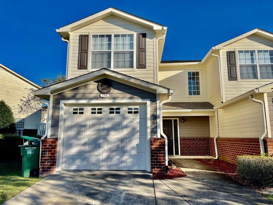 Available January 14. Pool community, and lawn care included with this 3 bedroom, end unit townhouse.  LVP flooring throughout the living areas and carpeted bedrooms. Lawn care included.