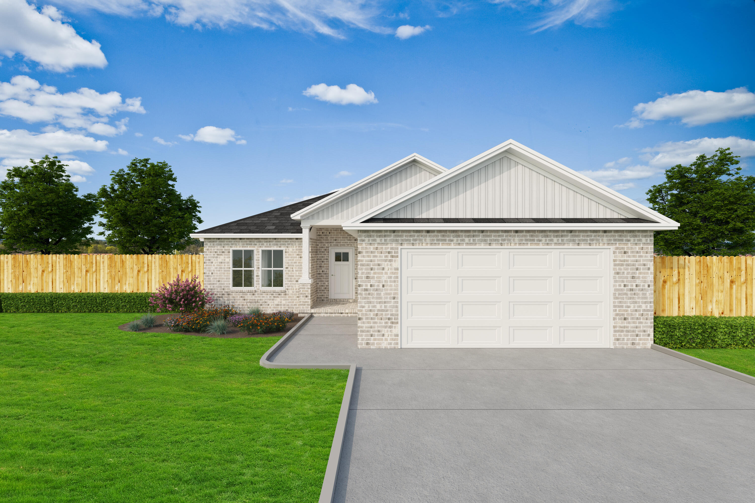 'JACKSON' FLOOR PLAN IN OAK HOLLOW S/D - New north side subdivision with no HOA and low county taxes.  Pick your lot & floor plan to get started on a home.  This plan features all brick construction, fully landscaped yard & covered rear porch for relaxing.  Standard features include luxury vinyl plank flooring in common areas, carpet in bedrooms, white shaker cabinets, quartz or granite countertops, 10' ceilings in main living area, recessed lighting, ceiling fans in all bedrooms.  Entryway leads to open family/dining/kitchen area.  Work island w/bar seating, large laundry room has pantry.  Seller will contribute up to $10,000 towards buyers closing costs/prepaids/rate buydown with his preferred lenders only.  Photos show finishes only different floor plan & elevation.