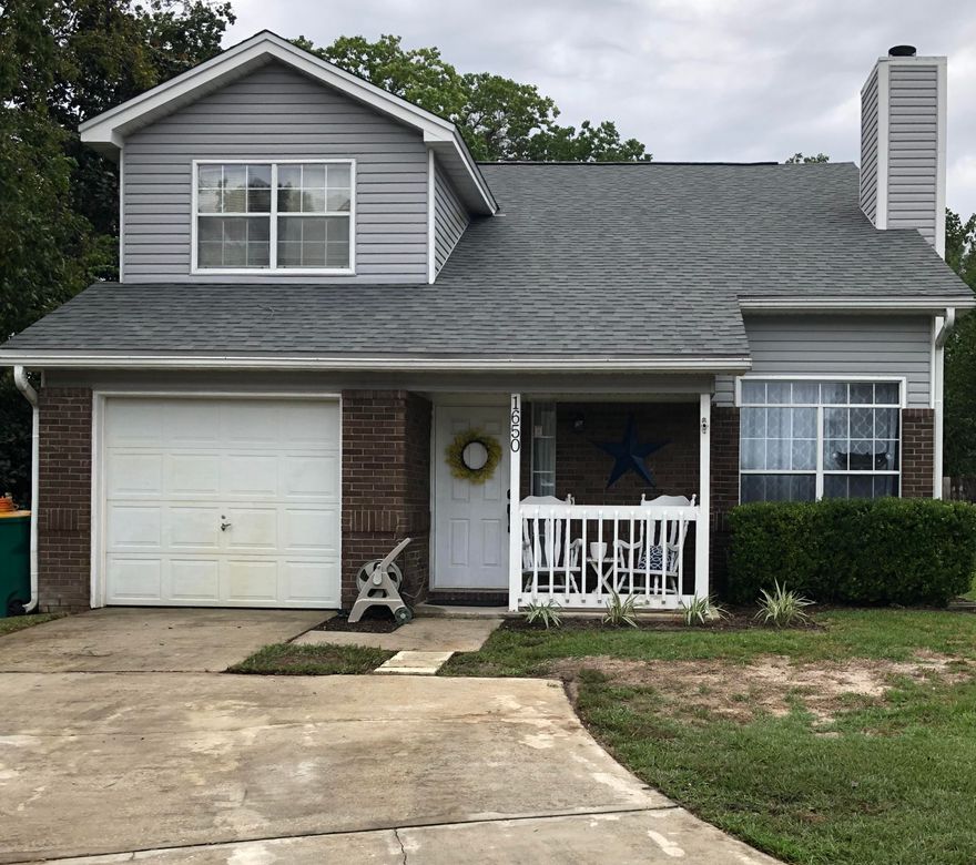 This home is conveniently located between Eglin AFB and Hurlburt Field on a quiet street at the end of a cup-da-sac. This property has 3 Bedrooms & 2 Baths with a loft that could be used as another room or office, with a fireplace in the living room, high ceilings and oak floors through the living room, stairwell and hallway upstairs.  The HVAC and roof were replaced in 2018. It has a large back yard with lots of room for kids or pets to run.  Buyer to verify all measurements and information deemed to be important.