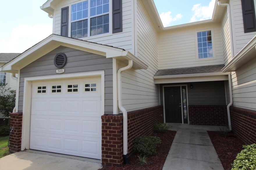 Enjoy the convenience of townhome living in South Crestview with no yard work, shorter commutes, and a community pool!  This end unit  features a large living area downstairs overlooking open green space that is great for peace and quiet! The main floor features tile in the wet areas and upgraded carpeting in the living room and upstairs. The master suite, two generously sized rooms and a full bathroom are all upstairs with walk-in closets in each, along with crown molding, bright windows, and custom blinds. Home has a termite bond and exterior was recently painted. All landscaping, exterior insurance, and community facilities are covered by the HOA, so it truly is easy living!  This would make for a great family home or a low maintenance investment property! W/D convey.