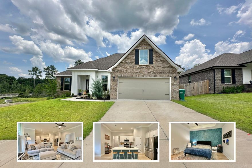 AVAILABLE September 1, 2025!! This stunning 3-bedroom, 2-bathroom unfurnished home offers a spacious 1,950 square feet of beautifully maintained living space in a prime Crestview location - offering half off the first month's rent. Situated at the front of the subdivision on a desirable corner lot, this brand-new build offers quick and easy access to Highway 85 and Eglin Air Force Base, making it ideal for commuters or military personnel.Step inside to soaring 10-foot ceilings and an open-concept layout that includes a dedicated office nook, perfect for remote work or additional study space. The kitchen features sleek stainless-steel appliances and a modern layout that seamlessly flows into the main living area. The home includes a two-car garage with an extended 4-car driveway for additional parking. Please note: the property is offered unfurnished, and all personal furnishings pictured, including the washer and dryer, will be removed prior to move-in.

** Fees Required once an application is approved include, but may not be limited to: Security Deposit, Non-Refundable Fees (cleaning and rekey), $20 Certified Mail Fee, and Pet Fees (when applicable). ***

NO smoking. 600 minimum FICO credit score required in addition to meeting rental criteria. Pets allowed upon approval with a non-refundable pet fee and with a Petscreening.com report. This property is also part of a Homeowners Association and tenants will be required to adhere to certain rules and restrictions. If you have any questions, you may request to view the HOA Covenants prior to application.