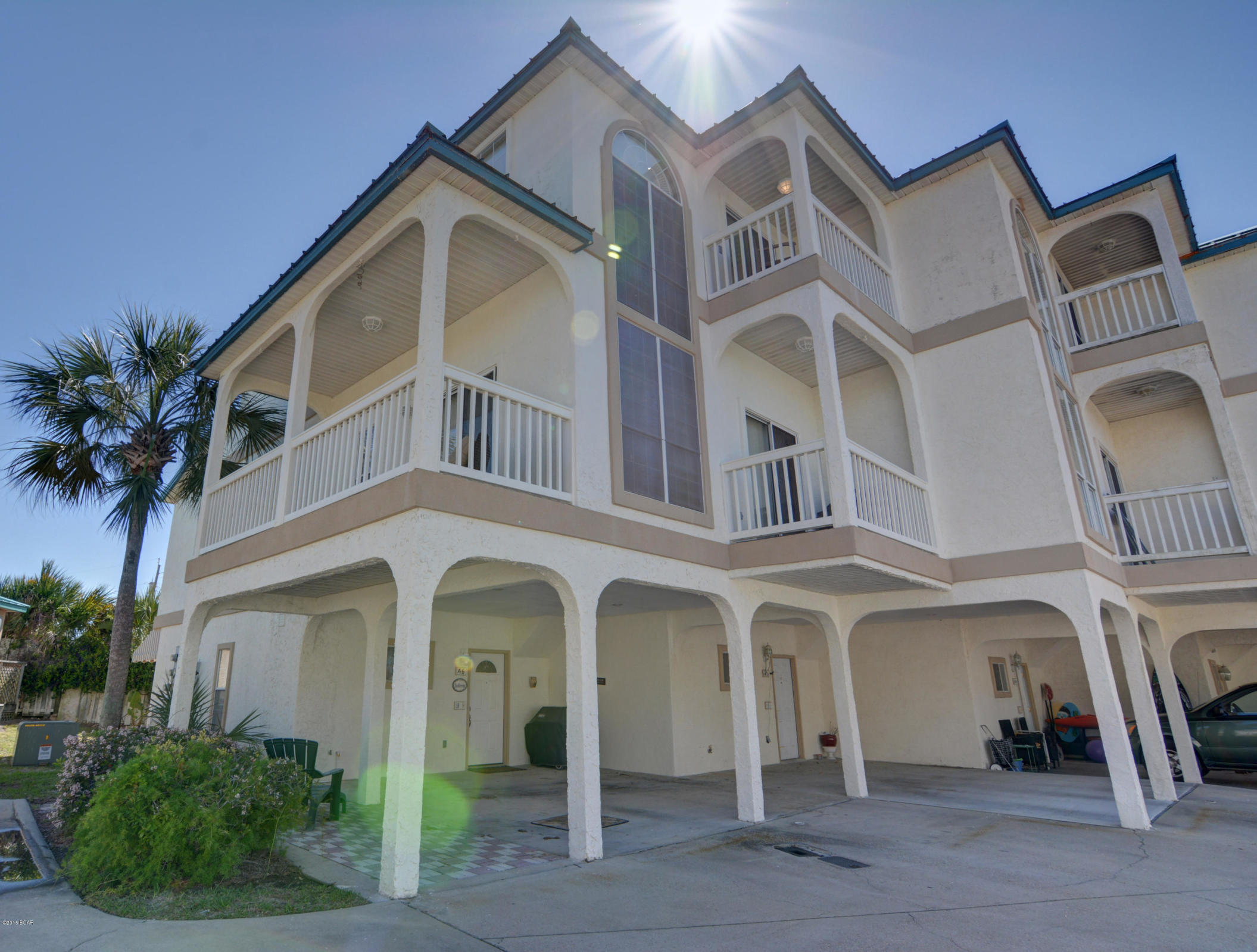 Primley positioned just about 70 yards from the beautiful beaches and sugar white sands of the emerald coast is this updated 3 bedroom, 3 bath townhouse. An excellent 3 level floorpan with one bedroom and one bath being a completely separate studio unit with its own access. Wake up to beautiful gulf views and sounds of waves crashing from the huge master suite encompassing the whole top floor! This unit is perfectly situated next to the pool and hot tub which is included in your very low monthly hoa! Covered parking for both your vehicle and a golf cart comes with this unit. Whether you are looking for a permanent residence, second home or an amazing short term rental investment, this is the property for you! Rental projections on units like this have shown gross rents upwards of $40,000.