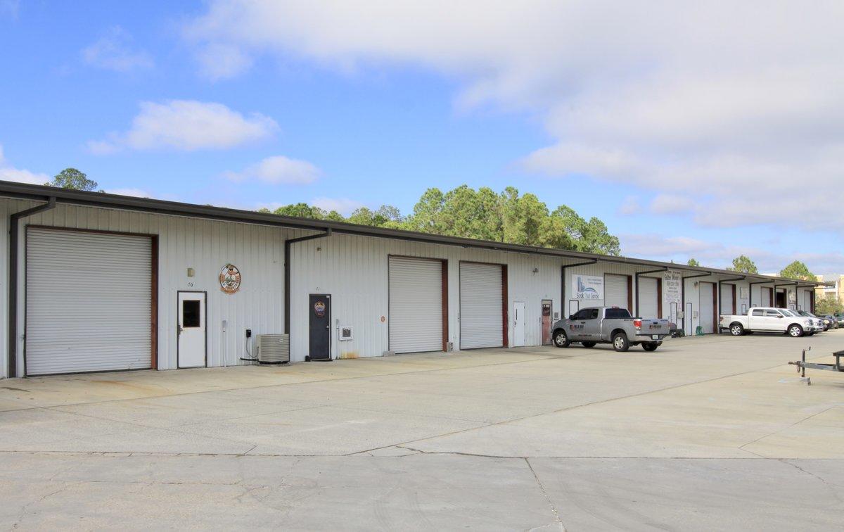 Riviera Commerce Park is centrally located between the Hathaway Bridge and Highway 79 on Hutchison Blvd. in Panama City Beach, FL. This property consists of 30,000sf of flex space divisible in 3,000 to 7,500sf units. Each unit has 12x 12 ft overhead doors, Office & Restroom, 14ft eave height, 18ft clear span and convenient parking. 3,000 sf is currently available Feb of 2023. This space is comprised of 750sf of office and 2,250sf of warehouse
