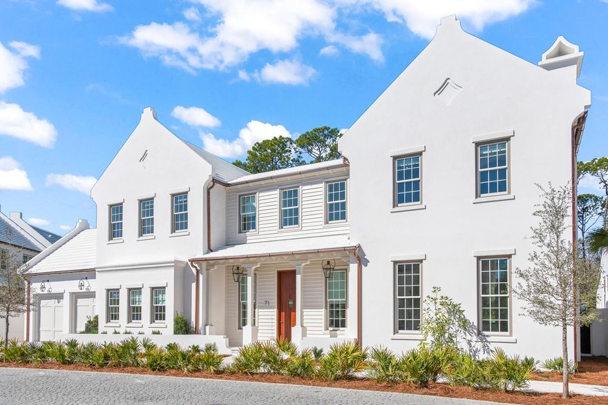 What sets 71 Whitten Way apart from all other homes in Alys Beach is the expansive great room opening to a large covered outdoor loggia and even larger courtyard/pool looking out to the private wooded conservation area. Across the street is Alys Beach's newest pool and food and beverage amenity, The Silva. Chancey Architecture and Interior Design delivered the finest finishes and furnishings throughout this 5 bedroom home which also offers a private office and large bonus room above the 2 car garage.