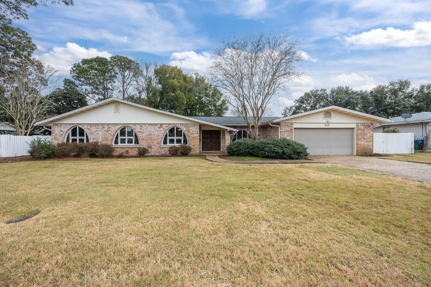 Located in the heart of Gulf Breeze Proper, this ranch-style home has so much to offer! You'll enjoy the inground swimming pool and massive back yard providing ample space to entertain and play. This unique home comes equipped with 5 large bedrooms, 3 full bathrooms an an exorbitant amount of storage including 4 walk-in closets. Other mentionable features are, two yard/storage buildings, outdoor shower, gutters, two enormous living spaces, over-sized garage with a side door entry and an extra wide side gate perfect to pull a jet ski or small boat into the back yard. Don't miss this amazing opportunity in this location! The roof was replaced in 2019 and new pool liner in 2022. Located just 3 miles to beautiful Pensacola Beach, 6 miles to Downtown Pensacola, 1 mile to Gulf Breeze Schools an Located in the heart of Gulf Breeze Proper, this ranch-style home has so much to offer! You'll enjoy the inground swimming pool and massive back yard providing ample space to entertain and play. This unique home comes equipped with 5 large bedrooms, 3 full bathrooms an an exorbitant amount of storage including 4 walk-in closets. Other mentionable features are, two yard/storage buildings, outdoor shower, gutters, two enormous living spaces, over-sized garage with a side door entry and an extra wide side gate perfect to pull a jet ski or small boat into the back yard. Don't miss this amazing opportunity in this location! The roof was replaced in 2019 and new pool liner in 2022. Located just 3 miles to beautiful Pensacola Beach, 6 miles to Downtown Pensacola, 1 mile to Gulf Breeze Schools and 1 mile to the public boat launch at Shoreline Park. Come see all the community of Gulf Breeze Proper has to offer! Check out our full video tour on the MLS and YouTube.