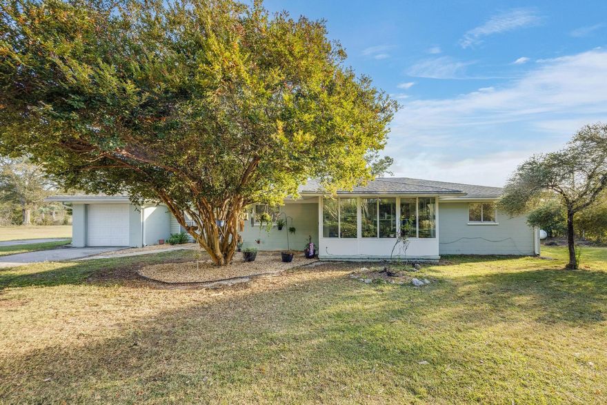 Come out today and see this unique home on one acre.  If you are tired of the cookie cutter homes and ready for a space for your family to live and grow this is the one for you.  This flat usable lot  is fenced with a ton of yard space. Truly designed for the active family, this home features multiple living spaces, a huge kitchen, an oversized laundry/ mud room, an office, three bedrooms on one side of the home and another that is currently being used to opperate a home business.  The owners have updated this home with new paint and carpet. The kitchen is a dream with updated appliances and a ton of counter space.  There is room for a large table in this eat-in style kitchen.  If you like a screened in porch you will love this one. Freshly updated, this porch is the perfect spot for relaxing and housing your plant addiction. Is a pool or large workshop on your wish list? This property will accomidate. No HOA here. Here are a few updated that make this home low maintenance.
2019 New kitchen and cabinets, 2019 New appliances, 2024 Dishwasher, and stove, 2019 New bathroom vanities, 2019 New water heater, 2019 New light fixtures, 2018 rewired, 2018 replumbed, 2024 Carpet, 2024 paint, 2020 New HVAC, 2020 New septic.