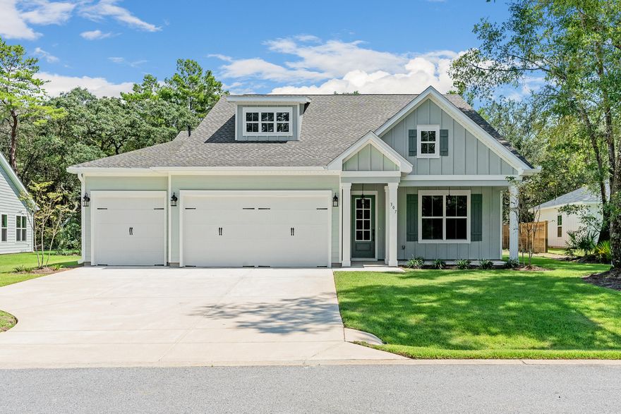 Under Contract with a 48 hour Kick out Clause.  READY NOW!!!  Up to $15K in Upgrades/CC on contracts written by 10/31/25.  Must use Traton Homes Preferred Lender.  New construction in Freeport.  Magnolia Bay Estates is a gated community, located conveniently off FL-20. This highly desirable ranch plan home reflects one level living at its finest. The Marco home plan which sits on Lot 79 boasts 4 bedrooms and 3 full baths with a 3-car garage. The kitchen is bright and airy, quartz counter tops, stainless steel appliances with hood and large walk-in pantry. Large open concept living in the main areas with LVP. The main bedroom has a spacious walk-in closet, separate shower/tub and double vanities.