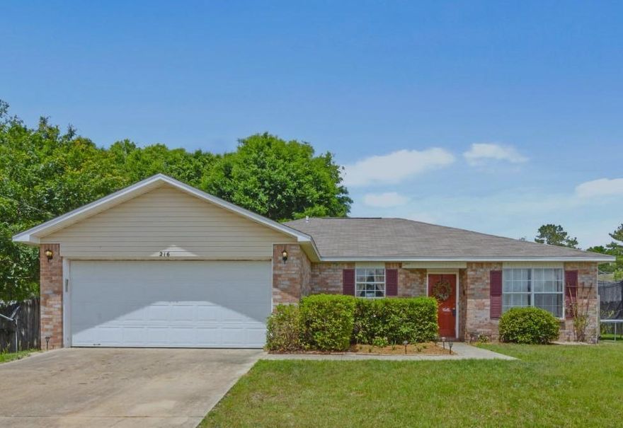 Available Now........3/2 With BONUS Room.....Easy access to bases, beaches, & shopping. Cute open concept home in South Crestview features vaulted ceilings, large living and kitchen area. Eat in dining area. Office space or flex space. Nice foyer with ceramic tile in the wet areas. Spacious bedrooms and bathrooms. Privacy fenced back yard and the lawn care is included with this unit. No inside smoking. Pets will be allowed with owner approval and a $400 non-refundable pet fee.