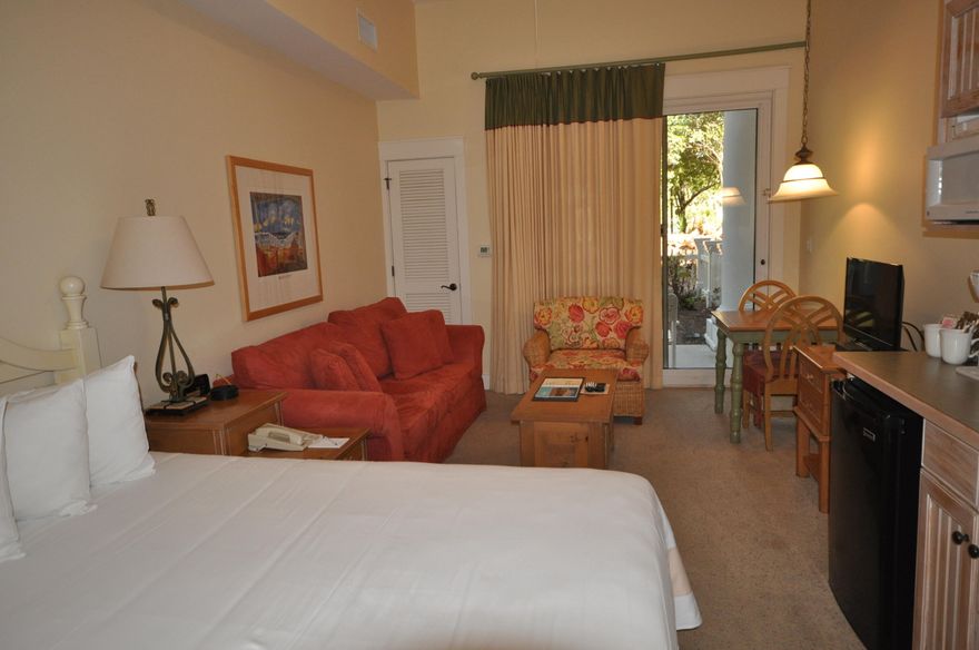 Cozy studio located on the first floor of Pilot House. This rental ready condo includes a queen size bed, sleeper sofa, chair, coffee table, small dining table for two, armoire' with flat screen tv, and a kitchenette equipped with a mini fridge, coffee maker, sink, and microwave. Guests and homeowners will enjoy the outdoor space with a private patio and small fenced in yard. Located on the 3rd floor in Pilot House, owners can take advantage of the wonderful amenity terrace which boasts a resort style pool, hot tub, fitness center, and a beautiful lawn with a grilling area. Also enjoy being just steps away from the all the shopping, dining, and activities that The Village of Baytowne Wharf has to offer. As an added bonus and to introduce the new owners to the Sandestin lifestyle, the listing brokerage and seller(s) are offering an incentive package to the buyer(s) of this property: Golf for four on one of our three championship courses, a pass for four to Sandestin's exclusive Beach Club, and an introductory membership to the Burnt Pine Golf Club. Sandestin Golf and Beach Resort is a major destination for all seasons and all ages, and has been named the #1 resort on Florida's Emerald Coast. This magical 2,400 acre resort, comprised of over 70 unique neighborhoods of condominiums, villas, town homes, and estates. The resort features more than seven miles of beaches and pristine bay front, four championship golf courses, a world-class tennis center with 15 courts, 19 swimming pools, a 113-slip marina, a fully equipped and professionally staffed fitness center and spa, meeting spaces and The Village of Baytowne Wharf, a charming pedestrian village with events, shopping, dining, family entertainment and nightlife. For true golf cart community living, Grand Boulevard is just outside the resort gates and provides access to additional shopping, dining and entertainment Ã¢â‚¬" all without traveling on Hwy. 98. Come to Play, Stay for Life!